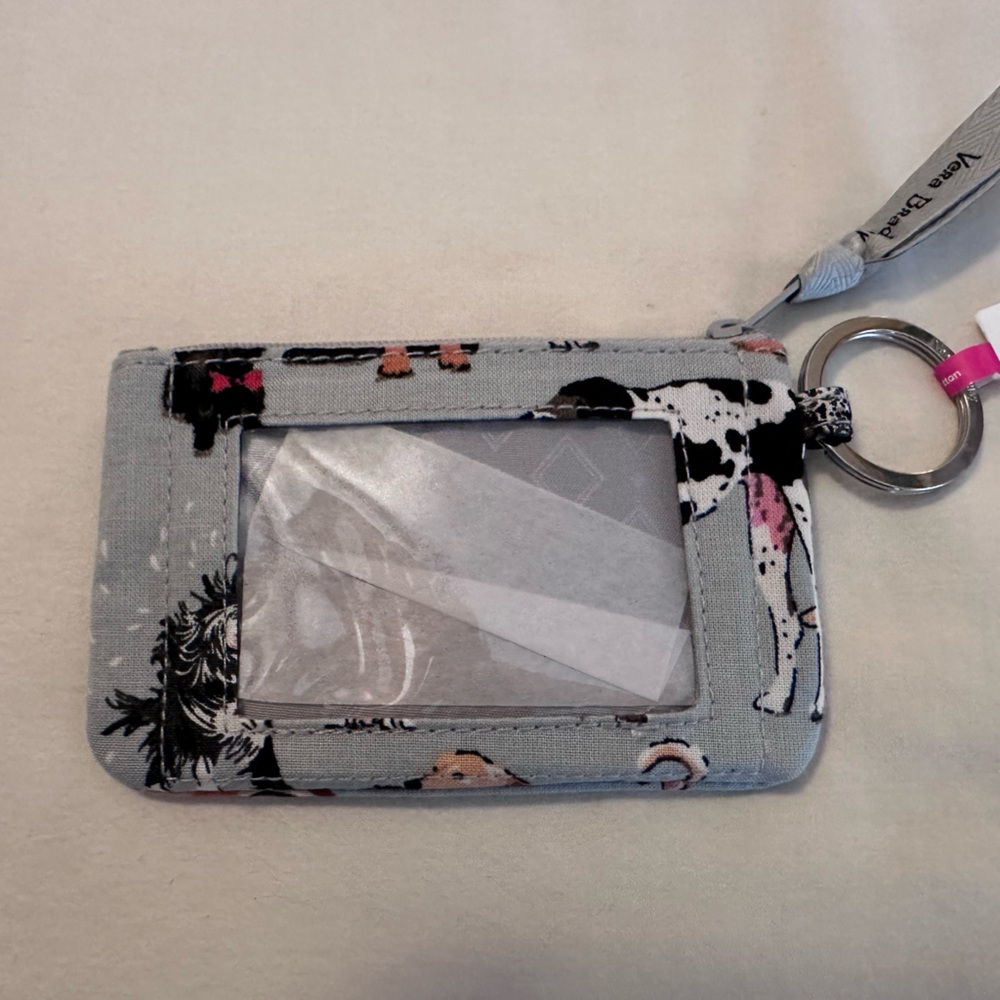 Vera Bradley Dog Show Pattern Clutch Wristlet